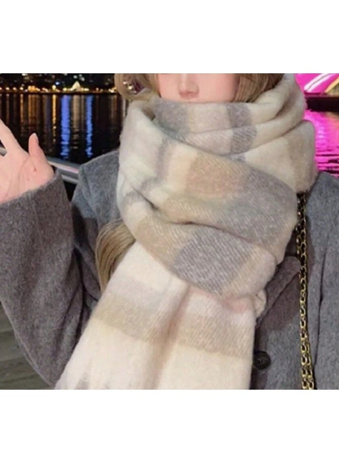 Shein 1pc Cute & Fashionable High-Quality Ambient Scarf , New Autumn/Winter Faux Cashmer - Image 2